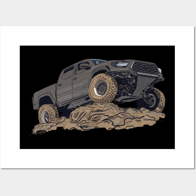 dirt tacoma Wall Art by Saturasi